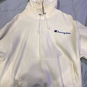 White Champion Hoodie